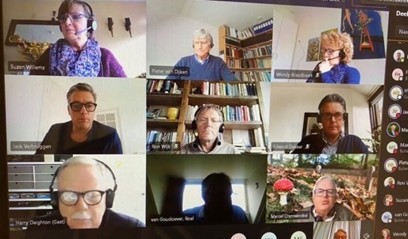 <p>Foto van een van de drie videogesprekken met de Voorschotense sport. Foto: gemeente Voorschoten</p>