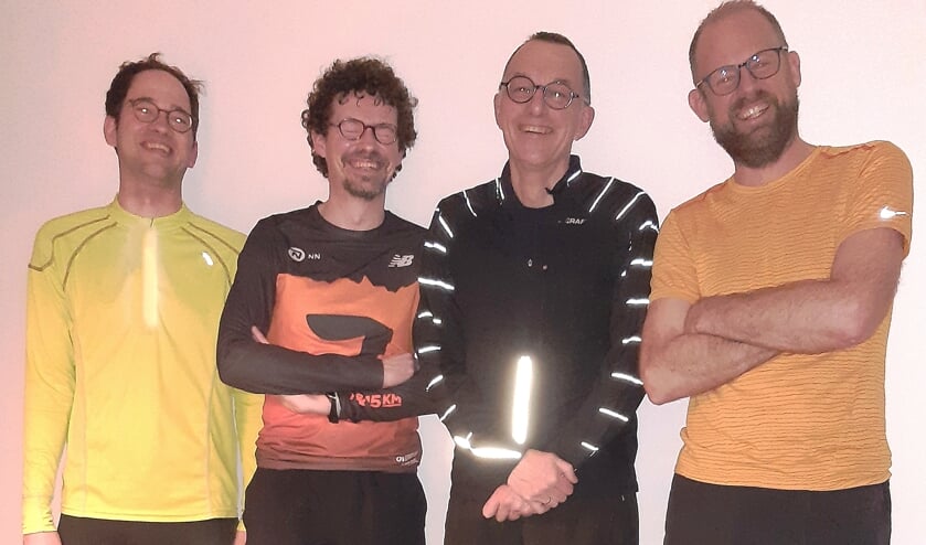 Bert Boter, Joost van Kempen, Marius van der Heul en Arno Roest vormen het team Vlammen uit Voorschoten. Foto: PR