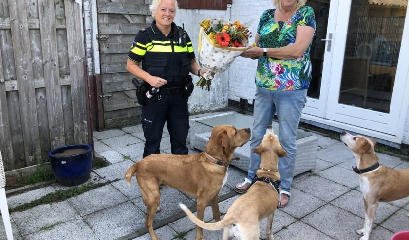 Bloemen voor Margreet. Foto: Vsk