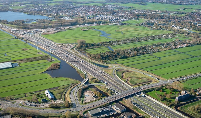<p>Wegwerkzaamheden op de A4 voor de aanleg van de Rijnlandroute</p>