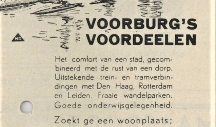 <p>Het Gemeentelijk Grondbedrijf adverteerde om nieuwe burgers te werven en Voorburg te promoten </p>