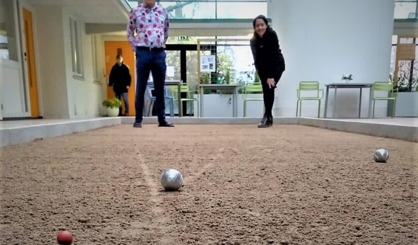 <p>De nieuwe koersbal- en jeu-de-boulesbaan in het Mariënpark (foto: pr).</p>