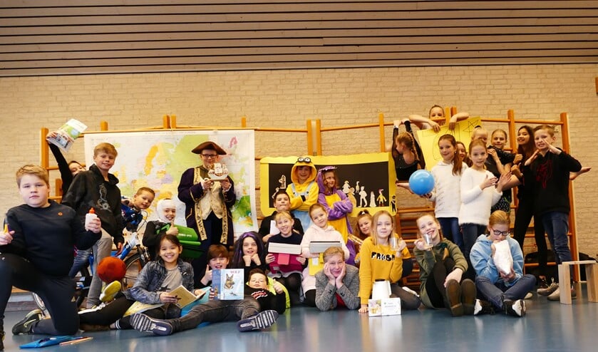 Groep 7 van de Mariaschool in betere, coronavrije tijden. Foto: archief