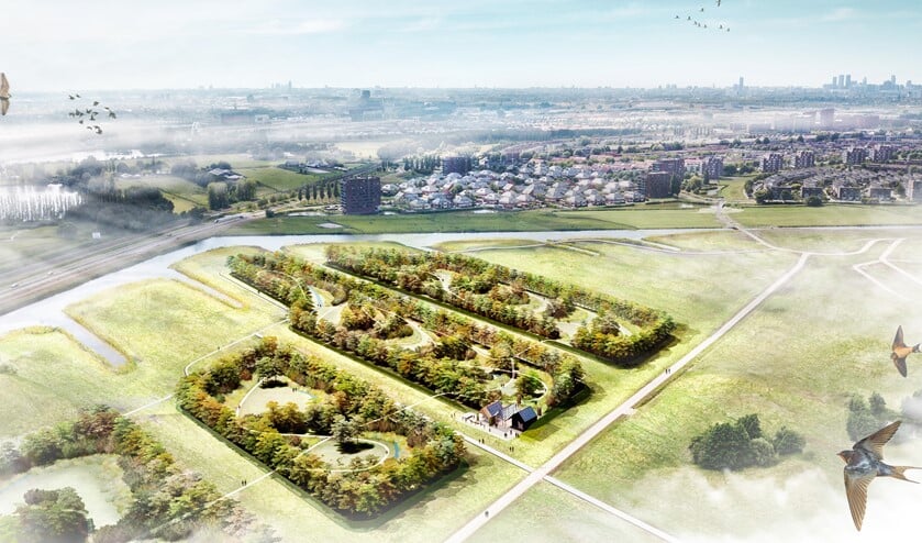Toekomstvisie Voedselbuurtbos GeuzeGroen door Ferry Streng van Arcadis Landschapsarchitectuur.