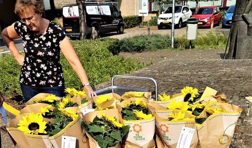 Ook in deze coronatijd wil De Zonnebloem landelijke Ziekendag in de Mantel niet onopgemerkt voorbij laten gaan en daarom heeft zij voor alle bewoners een zonnebloemplantje gebracht.