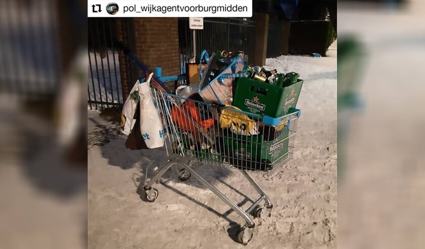 <p>De restanten van het feestje (foto: politie LV).</p>