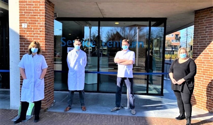 Het covid-team van de Vereniging Huisartsen Leidschendam (foto: gemeente LV).