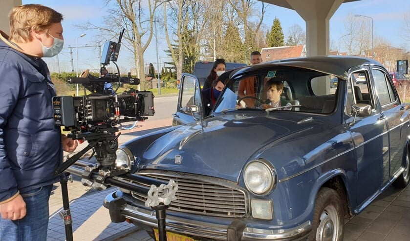 <p>Marijn op de set voor Veronica.</p>