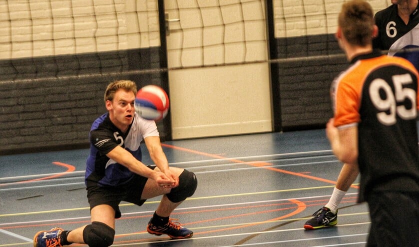 De heren van Bernisse deden het zaterdag uitstekend en hielden Volley Zuid van het kampioenschap. Foto: Peter de Jong
