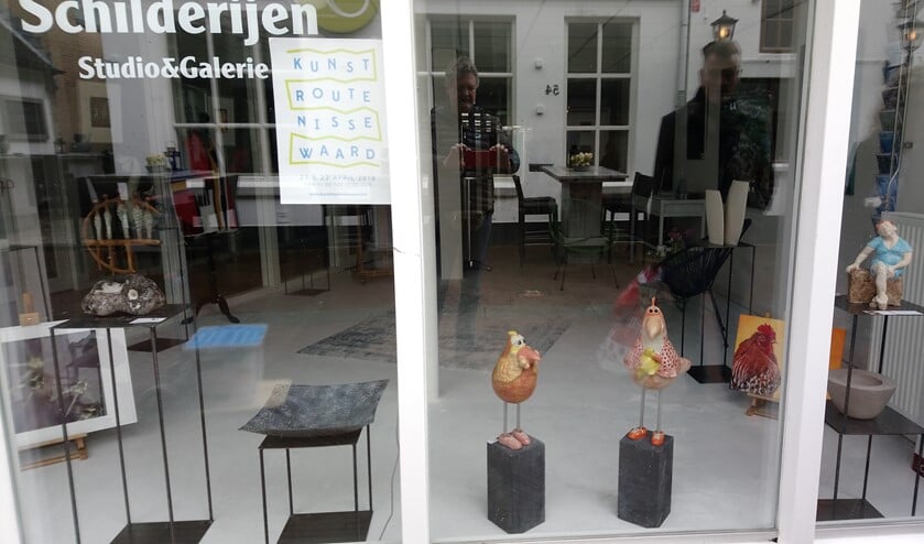 <p>De pop-up etalage van de kunstroute 2018.</p>