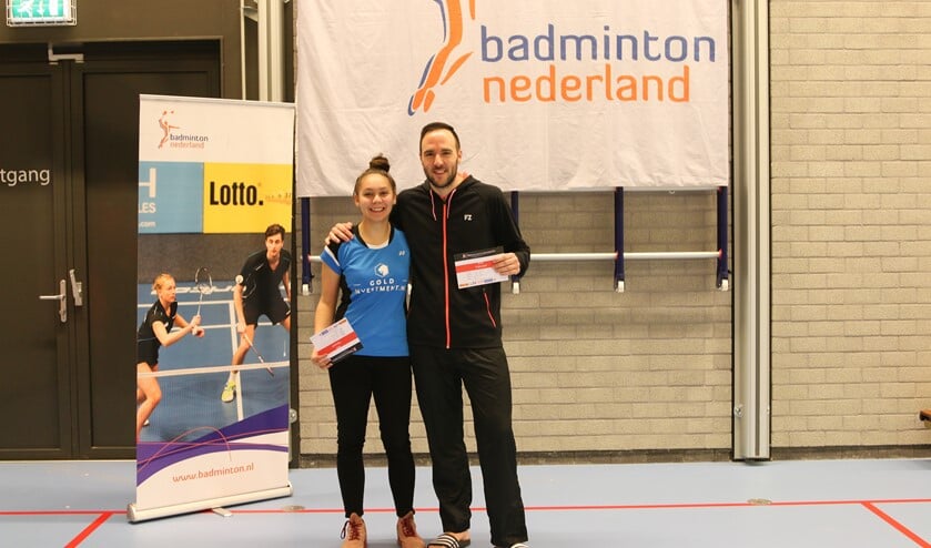Winnaars Michiel Kruijt en Jaymie Laurens tijdens de prijsuitreiking.