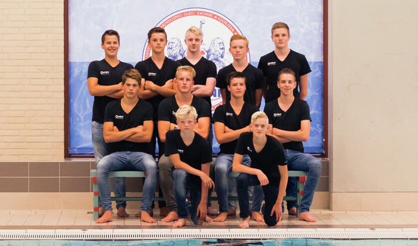 Het waterpolo team van Widex GZC Donk.