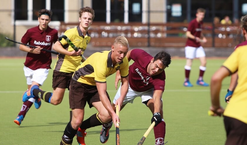 Boris de Puij scoorde zondag twee keer in het met 7-1 gewonnen duel van HV Spijkenisse tegen Rapide.