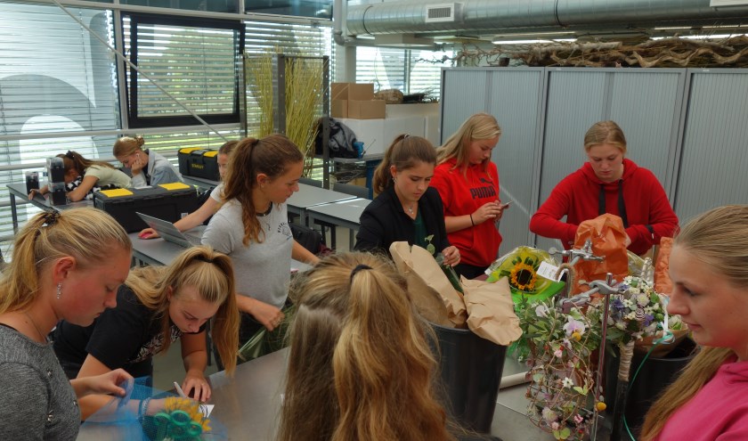 De studenten krijgen ondersteuning in de vorm van materiaal en vakkennis van Westlandse bedrijven.