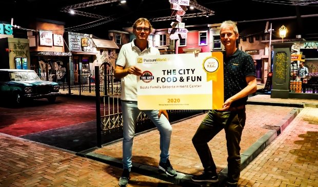 Richard Bultink (The City) en Hans van Leeuwen (Pleisureworld). Foto: (PR)