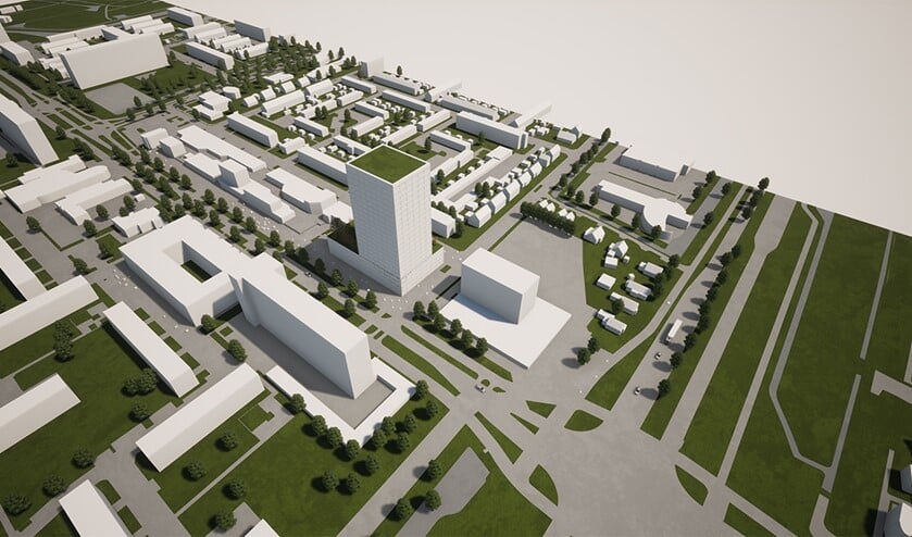 <p>In de herontwikkeling van de locatie is een woontoren van 22 verdiepingen opgenomen.</p>
