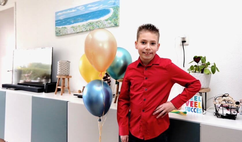 Joël is de jongste kinderambassadeur van het Gehandicapte Kind (Foto: Koos Bommelé)
