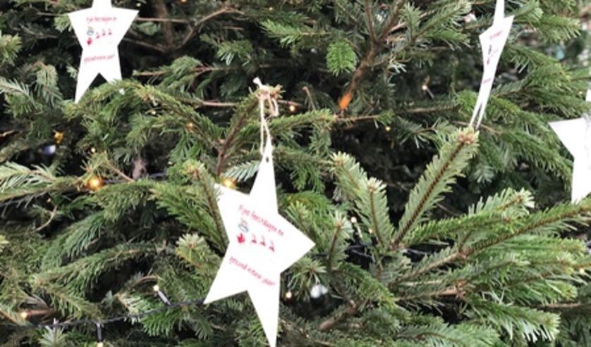 <p>Basisschoolkinderen hebben hun kerstwensen in de kerstboom bij De Yp gehangen</p>
