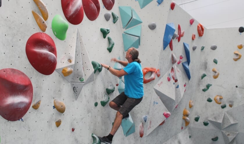 "Bij het boulderen gebruik je je hele lichaam. Ook je hoofd", aldus Sander ter Steege.