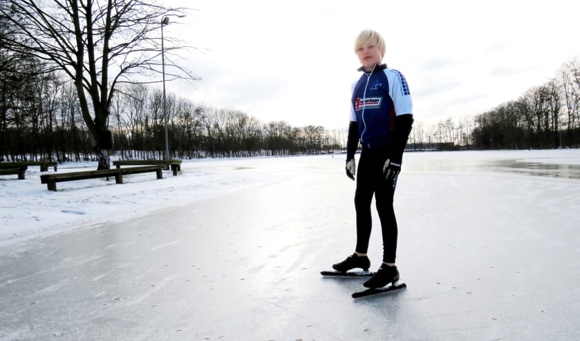 Olivier op de ijsbaan bij IJsvereniging Pijnacker