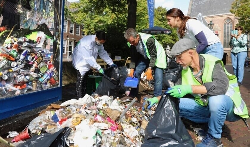 De opbrengst van een eerdere Canal Cleanup, in 2020 (Foto: Koos Bommelé)