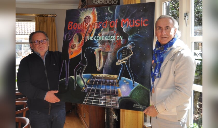 <p>Het schilderij Boulevard of Music gemaakt door Aryan van Beugen. (Foto: Els de Wit)</p>