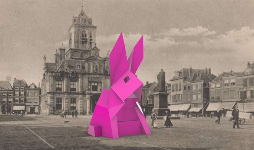 <p>Het konijn komt voort uit een samenwerking tussen TU Delft en Delft Fringe Festival</p>