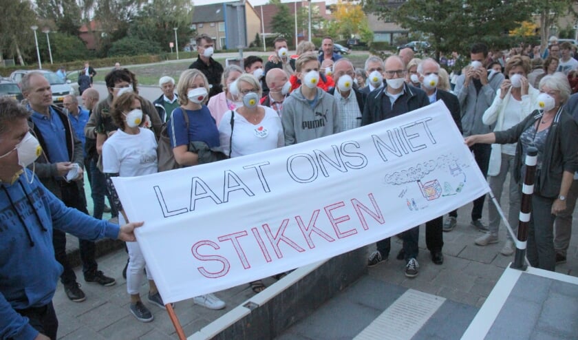 <p>Bewoners voerden actie tegen de biomassacentrales.</p>