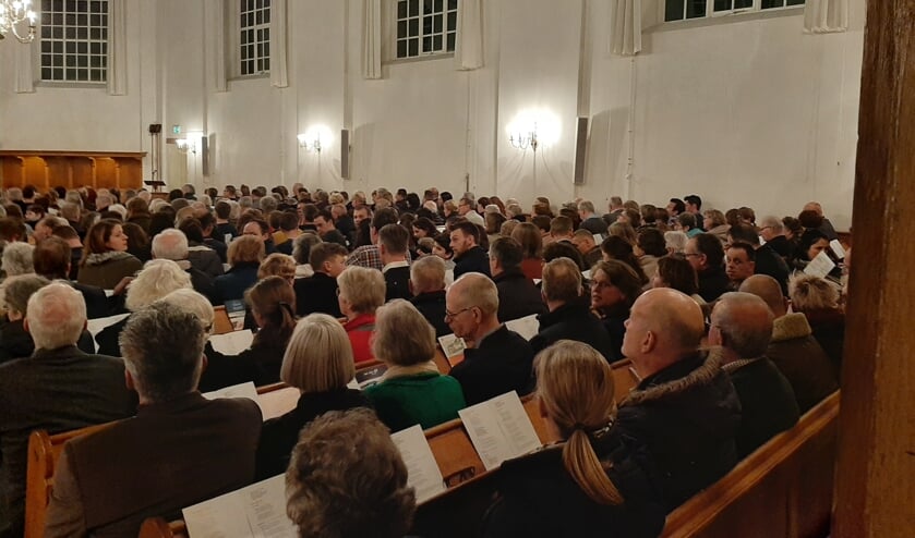 Het benefietconcert was goed bezocht in de dorpskerk van Moerkapelle.