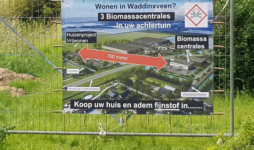 Protest in Waddinxveen tegen bmc's.