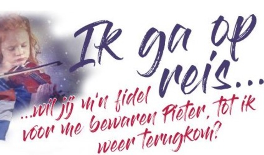 De flyer van de voorstelling 'Ik ga op reis...'
