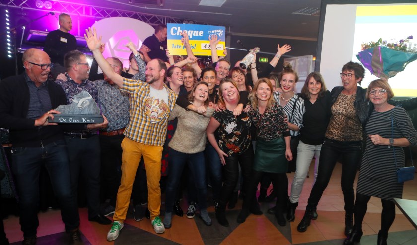 De winnaars van de Osse Kwis. (Foto: Hans van der Poel)