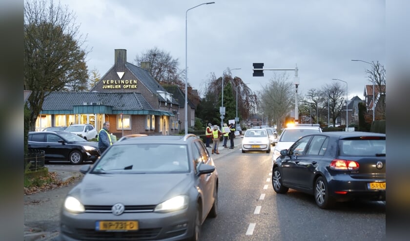 Verkeersoverlast op de N264 door demonstratie.