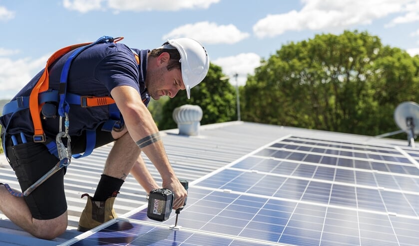 Zonnepanelen als onderdeel van een energieneutraal huis.