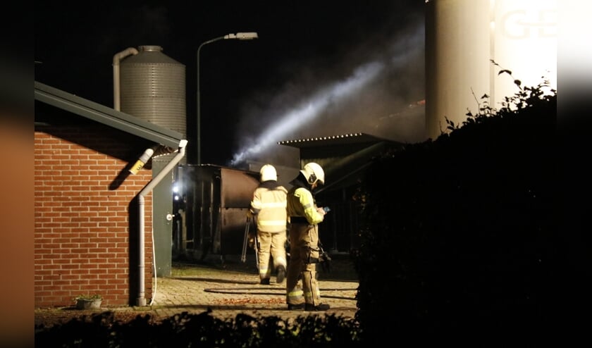 Stalbrand in Oploo, geen dieren gewond.