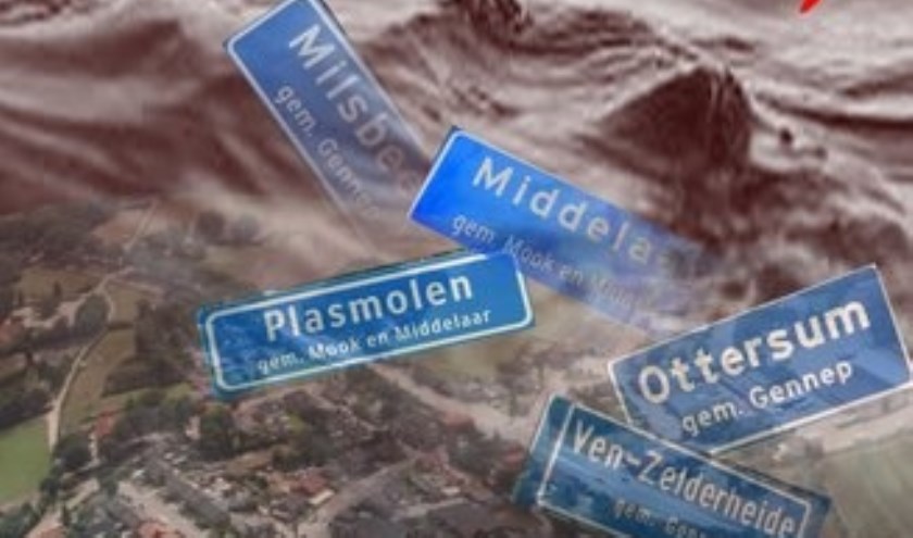 Het burgerinitiatief 'Nee Tegen De Vloedgolf' ageert tegen plannen van het waterschap voor de Lob van Gennep.