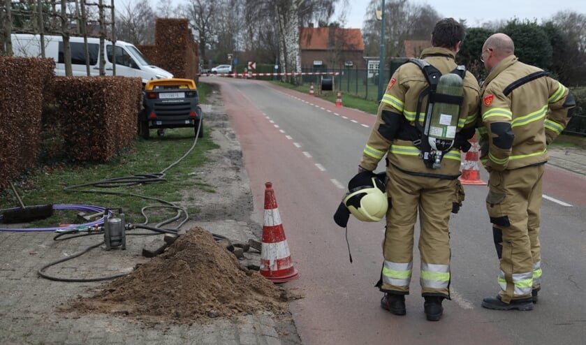 Opnieuw een gaslek in Geffen. (Foto: Gabor Heeres, Foto Mallo)