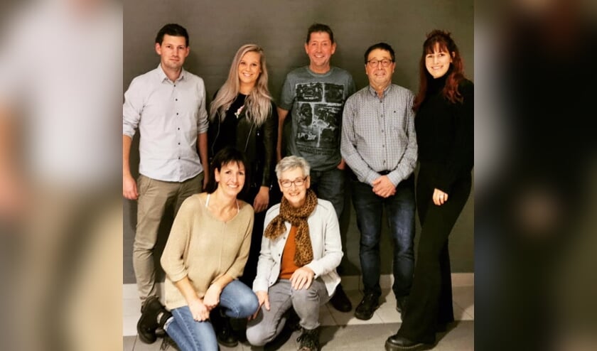 Ad, Ineke en Anne van der Sanden, Lotte Miegielsen, Tom Huberts, Sjan en Harrie Geenen.