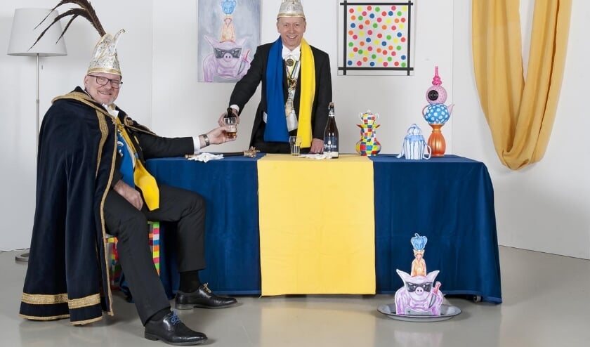 Stadsprins Arno en Adjudant Twan.