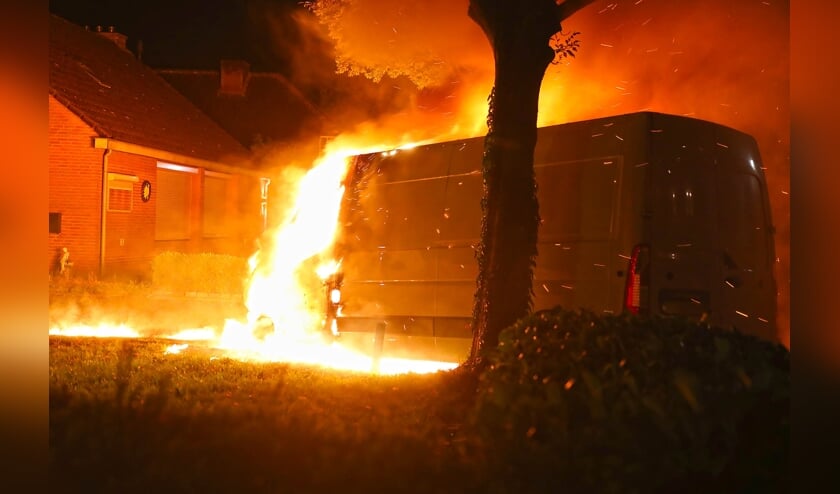 Brand in Haren. (Foto: Gabor Heeres, Foto Mallo)