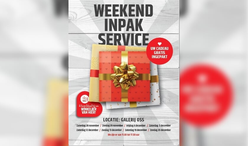 Weekend inpak service.