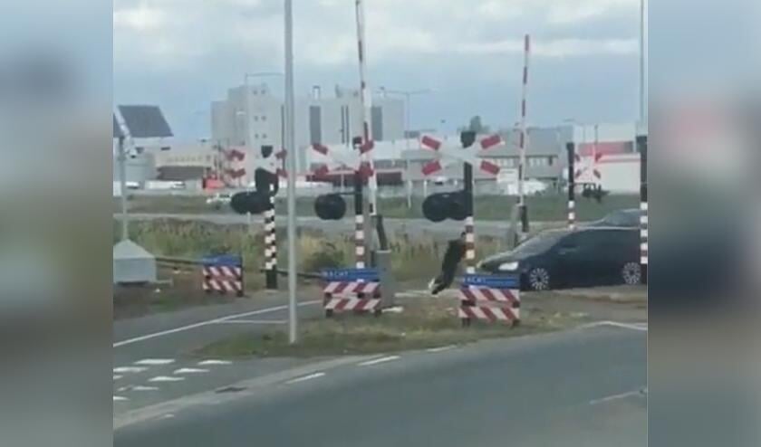 Een beeld van het incident.