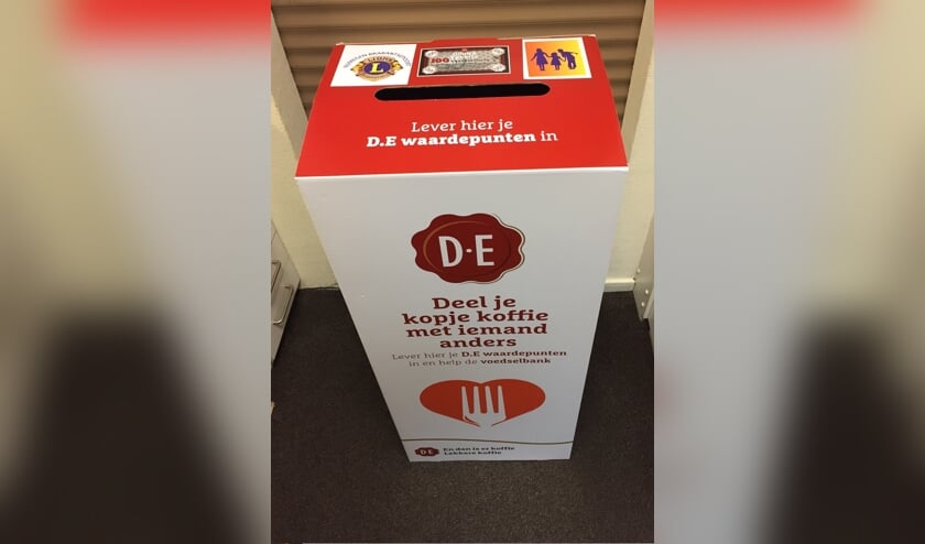 <p>De brievenbus voor de Douwe Egberts waardepunten. </p>
