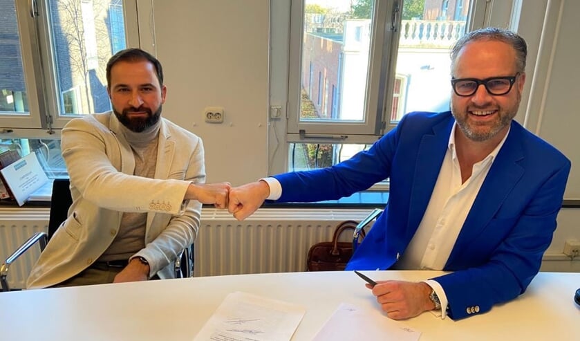 <p>Turgay Arslan en Sebastian Hoogers.</p>