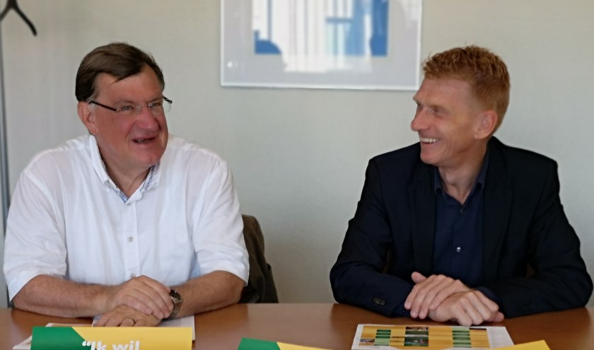 Burgemeester Hellegers van Uden en burgemeester Bakermans van Landerd.