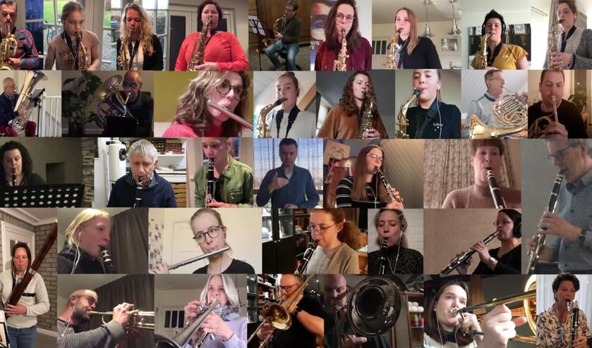 De Zeelandse muzikanten ieder thuis in actie.