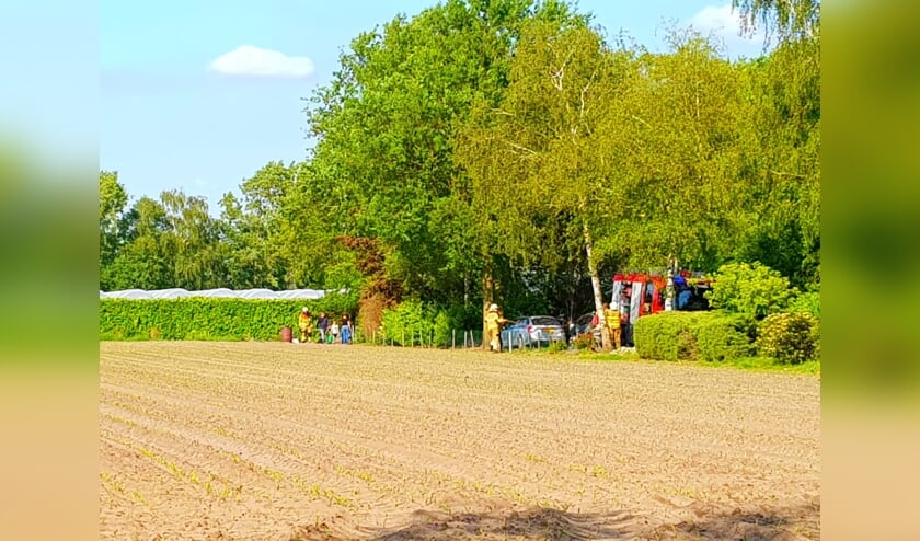 Brandweer blust bermbrand in Veghel