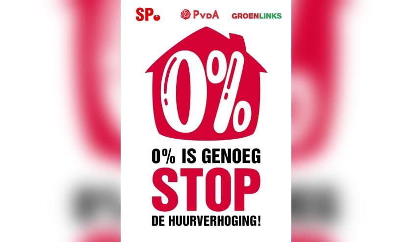 PvdA, GroenLinks en SP komen in actie tegen huurverhoging