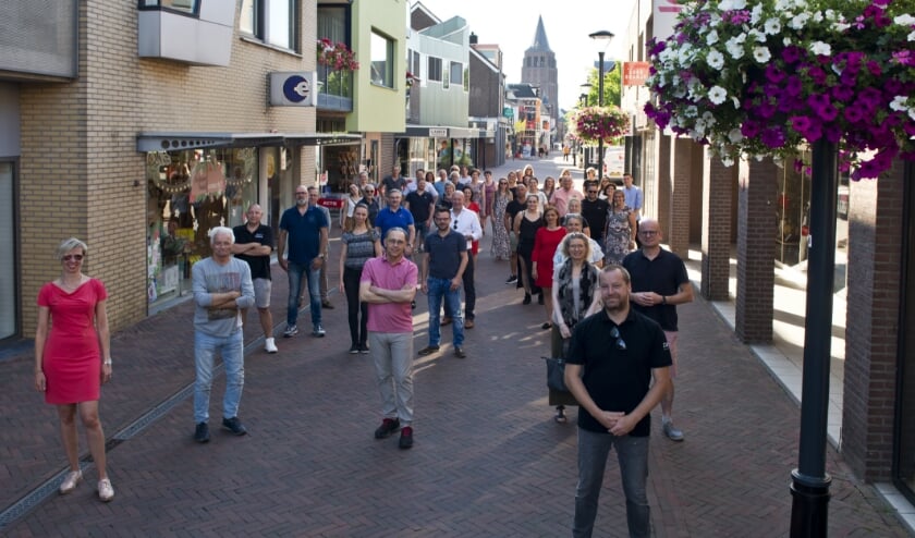 Ondernemers van het centrum van Boxmeer. (foto: Eric Kuijpers, Dom Melskens Boxmeer)