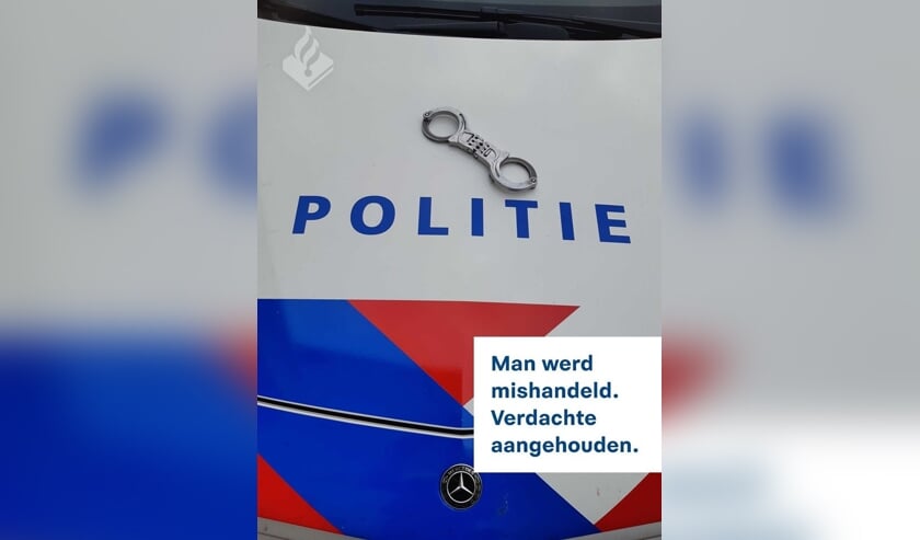 Politie pakt man op.